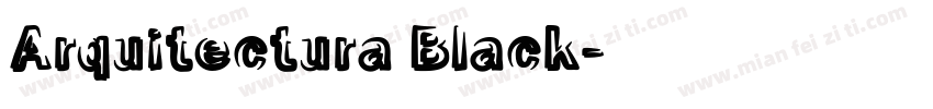 Arquitectura Black字体转换